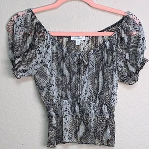 Persaya Animal print peplum shirt - Small